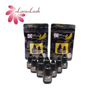 Outils 10 bouteilles 5 ml Lady Black Glue EXTENSION EXTÉRIEUR AVEC SAG ORIGINAL ARRIRITÉ DESSION FAST POUR LA PEAU SENSITIVE CORÉE COLLE