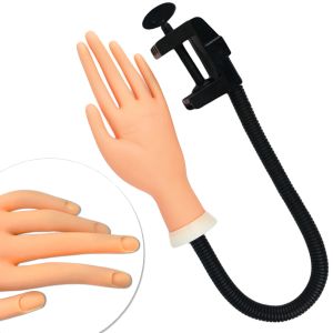 Herramientas 1 PPCS Arte de uñas Falta Falta Flexible Softable Softable Plasticable Finger Finger Finger Modelo protésico Manicura Display Tool Lynd275