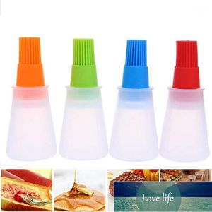 Outils Accessoires Bouteille d'huile en silicone avec brosse Portable Cuisson BBQ Badigeonner Pâtisserie Cuisine Miel Barbecue Outil Gadgets1 Prix d'usine Conception experte Qualité