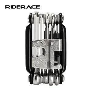 Outils Riderace Bike Multi Tool 16 en 1 Splitter de chaîne portable Cutter CRV Steel Hex Allen Tirondeurs Tournevis à vélo de réparation