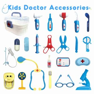 Herramientas Taller 24PCS Kit médico para niños Juguetes para niños pequeños para niñas Niños Juego de imaginación Vestirse Educativo Dentista Doctor Set Disfraz Estetoscopio Mvaiduryb