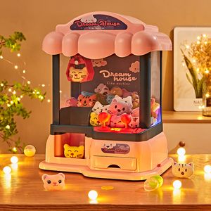 Tools Workshop Cartoon Automatic Claw Machine Doll Kids Operated Play Game Mini Catch Toy Crane Machines Music for Gift 230710