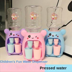 Tools Workshop Doll Kitchen Accessories Kitchen Simulation Toy Children Kid Role Play Mini Double Headed Water Dispenser Food kit for Toddle 230614