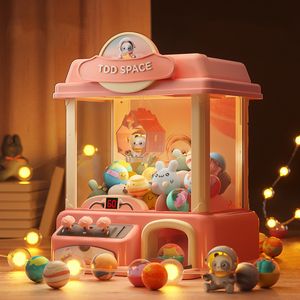 Tools Workshop Doll Machine Coin Operated Play Game Mini Claw Catch Toy Machines Dolls Maquina dulces Children Interactive Toys Birthday Gifts 230406