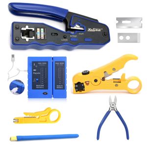 Outils XintyLink RJ45 Tool de serrage CRIMPER Network Hand Network Pliers Cat5 Cat6 Ethernet Cable Stripper pressing Clamp Tongs Clip Lan Cutter