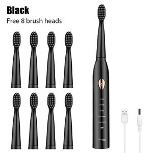 Toothbrush Ultrasonic Sonic Electric Toothbrush Rechargeable Tooth Brushes Washable Electronic Whitening Teeth Brush Adult Timer Brush 230508