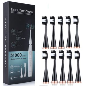 Toothbrushes Head 10pcs Replacement Brush Heads For Sonic Electric Teeth Whitening Device Cleaner Remove Drop 231006