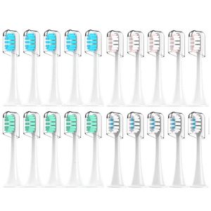 Tête de brosses à dents pour xiaomi Mijia T300T500T700 Têtes de brosse à dents électrique sonique Buses de recharge remplaçables 4 couleurs avec capuchons anti-poussière 420 pièces 231121