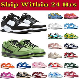 2024 Hommes Femmes Chaussures Baskets Plates Bas Panda Blanc Noir Gris Brouillard Triple Rose Unc Syracuse Université Bleu Rouge Blossom Hommes Bas Femmes Designer Entraîneurs Occasionnels GAI