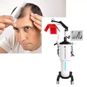 Top 650nm PDT semi-conducteur Laser restauration des cheveux croissance des cheveux vibration massage peigne analyseur Machine