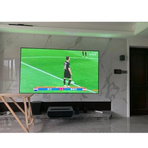Top 80 - 120 pouces Home Theatre ust alr Pet Crystal Light Light Rejecting Projection Screen for Ultra Short Throw Projecteurs