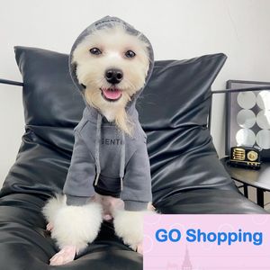 Top automne et hiver nouveaux vêtements pour chiens Teddy Bichon Schnauzer chat animal de compagnie lettre réfléchissant pull à capuche marque de mode en gros