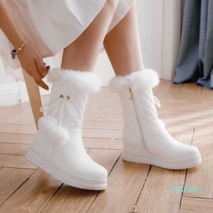 Top Boots Green Companion New Sweet Student Short Femme Hiver Épaissi