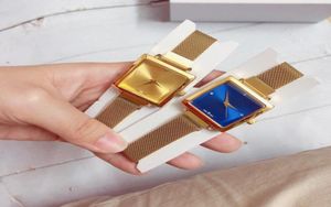 Top Brand Wrist Watches Women Ladies Girl Bee Square Style Luxury Steel Metal Magnetic Band Quartz Clock Gu 128 249580415905722