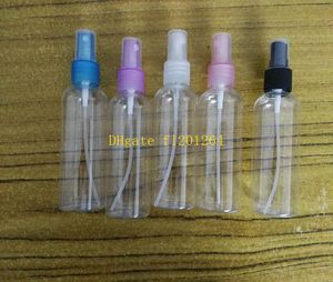Top barato de buena calidad de viaje recargable mini perfume 100 ml color botella transparente atomizador spray envío gratis