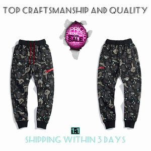 Top Craftsmanship Pantalones para hombre diseñadores pantalón para hombres y mujeres pantalones de tiburón simios pantalones de chándal joggers deportivos tecnología de carga Camuflaje luminoso Punto estrellado 3XL daks KZ2-4