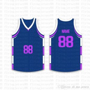 Top Custom Basketball Jerseys Mens Broderie Jersey Basketball Jerseys City Shirt Pas cher en gros N'importe quel nom n'importe quel numéro Taille S-XXL 55