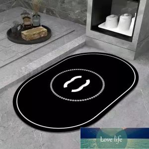 Top de concepteurs tapis haut de gamme Tapis de luxe Jacquard Diatom Ooze Brand Floor Cuisine Mat avec lettre C tapis CATS-SCHING ABSORBENT