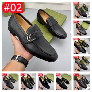 Top Designer Chaussures en cuir respirant pour hommes Luxueux en cuir souple Fond souple Printemps et automne Meilleur homme d'affaires Vêtements de cérémonie Chaussures habillées grande taille 38-46