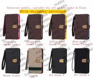 Top Fashion L Wallet Phone Cases for IPhone 14 pro max 13 mini 12 11 XS XR X 8 7 Plus Flip Leather Case L embossed Cellphone Cover1699396
