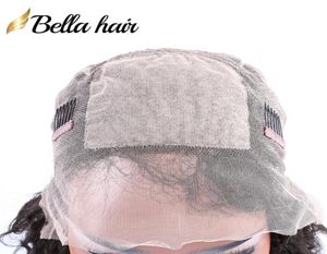Perruques de cheveux humains de perruque de dentelle supérieure pour les femmes noires soie naturelle droite attachée à la main avec Base en soie BellaHair7107383