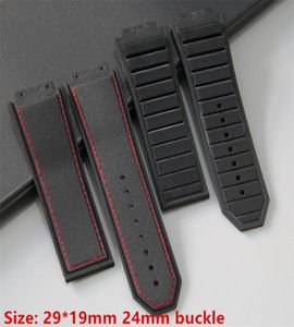 Top Grade Black 29x19 mm Nature Silicone Rubber Band Band Band para Strap for King Power Series con 2206228273780