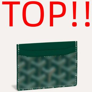 Designer Card Holder Wallet for Women and Men, Compact Pocket Organizer Purse in Green