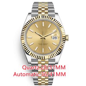 Reloj para hombre/mujer precisión y durabilidad 28/31 mm cuarzo 36/41 mm movimiento automático 2813 relojes de acero inoxidable 904L relojes de pulsera luminosos impermeables para mujer