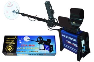 Livraison gratuite! Détecteurs de métaux souterrains de sensibilité de haut niveau, affichage d'écran LED GDX8000 à induction d'impulsion d'or et d'argent