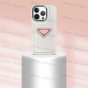 Top Luxury Designers Case de téléphone pour iPhone 15 Pro Max 15Plus 14pro 13 12 11 P Fashion Cell Telephone Case triangulaire Lettre de plaque name