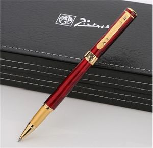 Top luxe Picasso 902 stylo vin rouge doré placage graver stylo à bille roulante fournitures de bureau d'affaires écriture options lisses stylos avec boîte