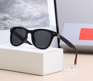 Las mejores gafas de sol de lujo, lentes polaroid, diseñador para mujer, gafas para hombre, gafas senior para mujeres, marco de anteojos, gafas de sol de metal vintage con caja RR 4195