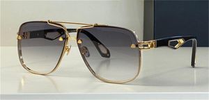 Top lunettes de soleil design de mode homme THE KING II lentille carrée K cadre en or haut de gamme style généreux extérieur uv400 lunettes de protection