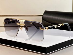 Los mejores hombres diseñan gafas de sol THE DUKEN I square K marco dorado lentes de corte sin montura estilo popular y generoso gafas de protección uv400 de alta gama para exteriores