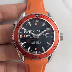 Top Hombre Automático Cal 8500 Reloj Naranja Negro Azul Hombres Apnea James Bond 007 Ocean Diver 600m Planet Correa de caucho profesional Ban283S