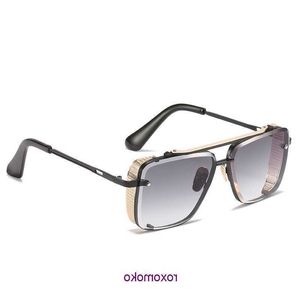 Top Original vente en gros de lunettes de soleil Dita boutique en ligne Neon Sunset Gradient Metal Mesh Lunettes de soleil Protection UV pour hommes et femmes QLAM