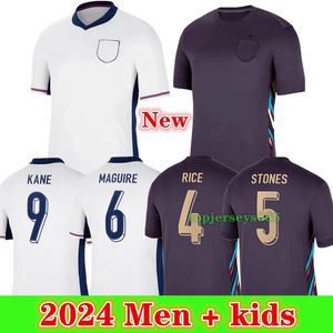 Nueva 2024 2025 camiseta de fútbol Englands Bellingham soccer jersey Hombres niños 24 25 Inglaterra camisetas futbol grealish Kane Camiseta Futbol