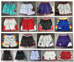 Top Quality 2019 Team Basketball Men's Pantaloncini Da Basket Sport Shorts Collège Blanc Blanc Black rouge vert