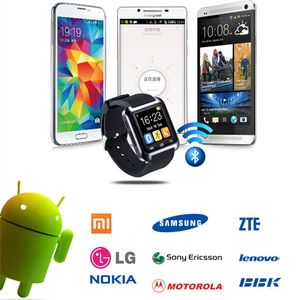 Montres-bracelets authentiques de qualité supérieure U8 Smart Watch Smartwatch avec altimètre et moteur pour smartphone Samsung iPhone iOS Android Cell Phone