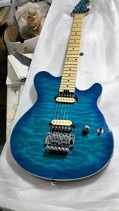 Musicman azul Ernie Ball Axis estilo 6 cuerdas Eelectric Guitar envío rápido