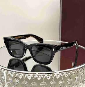 Gafas de sol en blanco de primera calidad DEALA jmm gafas Retro Vintage Marco de acetato rectangular para hombres Diseñador Marie Mujeres Mage Óptico con estuche