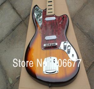 Top Quality Classical Yelloal Sunburst Jaguar St Custom Body 6 String Electric Guitar 4458569