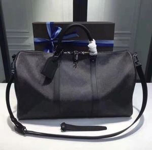 Bolsa de diseñador de alta calidad The Tote Bag Cadena de bolsas de lona Bolsas de viaje al aire libre Rayas de cuero genuino letra suave de diseño de equipaje de diseño