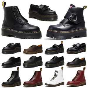 Botas de diseñador de alta calidad Botas de tobillo para mujer Top Charol Martin negro Medias botas Doc Martens Botines de vaquero Rodilla Botas de nieve clásicas al aire libre Botas de invierno