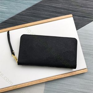 Diseñador de alta calidad Bolsos de embrague Bolsos Cartera Bolso con cremallera Envoltura alrededor de la cremallera Bolsos de noche Bolsos para hombres y mujeres Monederos para llaves Monederos Monederos Caja original