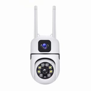 Caméra de bulbe de surveillance à double objectif de qualité supérieure 1080p 200W ptz ip caméra cctv moniton suivi vidéo cams nocturne vision camarade de sécurité du réseau extérieur intérieur
