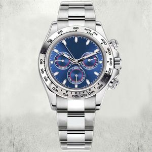 Relojes Detona para hombre de fábrica de alta calidad Reloj de diseño mecánico automático resistente al agua de 40 mm Movimiento de zafiro de lujo Esfera azul Relojes de pulsera Reloj de pulsera con caja