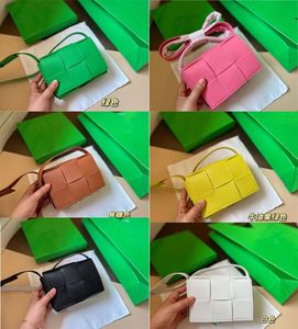 Bolsos de casete de cuero genuino de alta calidad Bolsos de mano para hombres y mujeres Bolsos de diseñador de lujo Cartera de compras Estuches originales Bolsillos para tarjetas Bolso Bolso de cintura de hombro