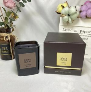 Top Quality Incense scented Candles Perfume lost cherry fabulous vanille oud wood soleil blanc Scented Candle Bougie Parfume London Long Smell Wax Fragrance gift