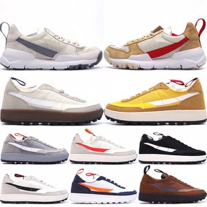Tom Sachs x Craft Chaussures à usage général Hommes Femmes Chaussures de course Mars Yard Shoe Nyjah Free 2.0 Space Camp Archive Dark Sulphur Field Brown Studio Outdoor Sneakers Taille 36-45